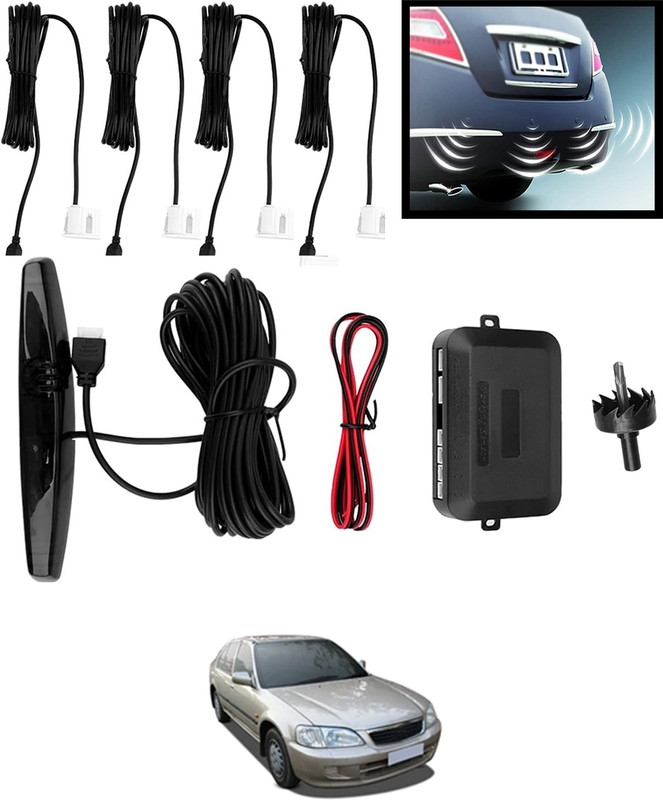 CCMM White 4pcs Compact Design Reverse Parking Sensor For Vehicle-61 Universal White Car Safety Parking Camera 4 Pcs-61 Parking Sensor(Ultrasonic Systems)