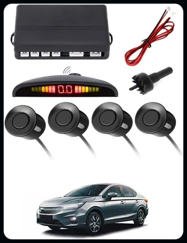 motobridge Car Premium 4 Black Reverse Parking Sensor-AP25N148 Car Premium 4 Black Reverse Parking Sensor-AP25N148 Parking Sensor(Ultrasonic Systems)