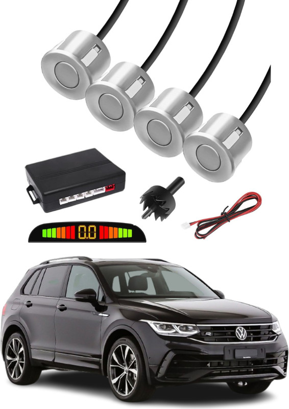 DriveXpert Car Parking Sensor Silver E54 Car Safety System Silver Color Parking Sensor Parking Sensor(Ultrasonic Systems)