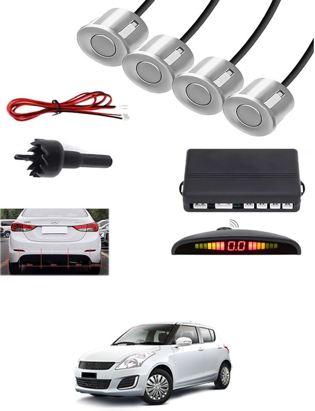 Aarsh Bikers New-P_Universal 4 Silver Reverse Parking Sensor-AF25N468 New-P_Universal 4 Silver Reverse Parking Sensor-AF25N468 Parking Sensor(Ultrasonic Systems)