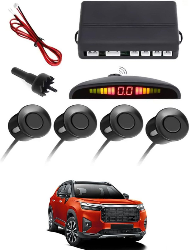motobridge Universal 4 Black Reverse Parking Sensor-AF25N33 Universal 4 Black Reverse Parking Sensor-AF25N33 Parking Sensor(Ultrasonic Systems)