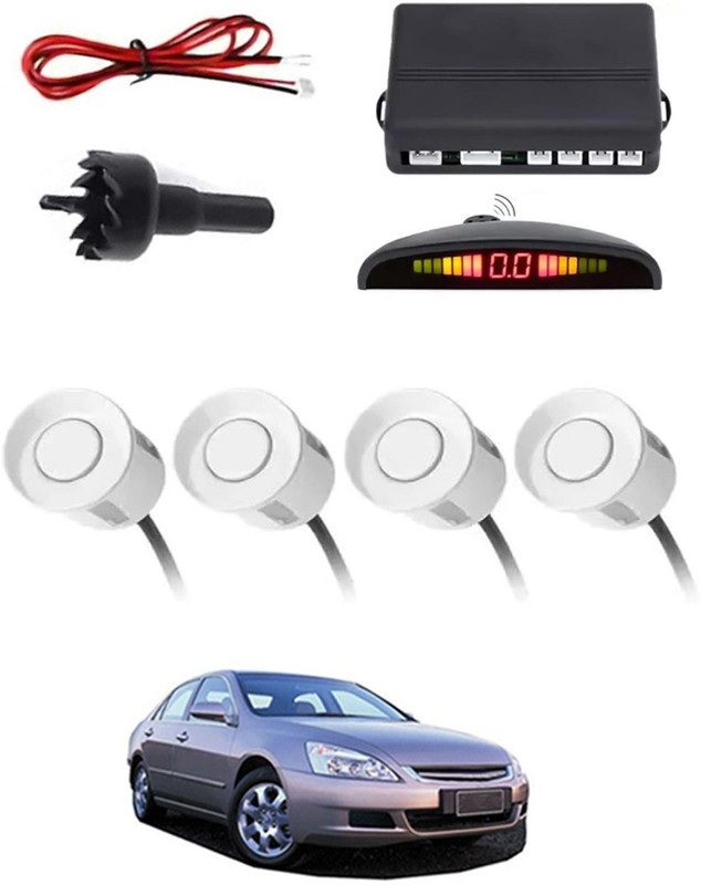 AARSH CREATIONS NW_Universal 4 White Reverse Parking Sensor-AF25B272 NP_Universal 4 White Reverse Parking Sensor-AF25B272 Parking Sensor(Ultrasonic Systems)