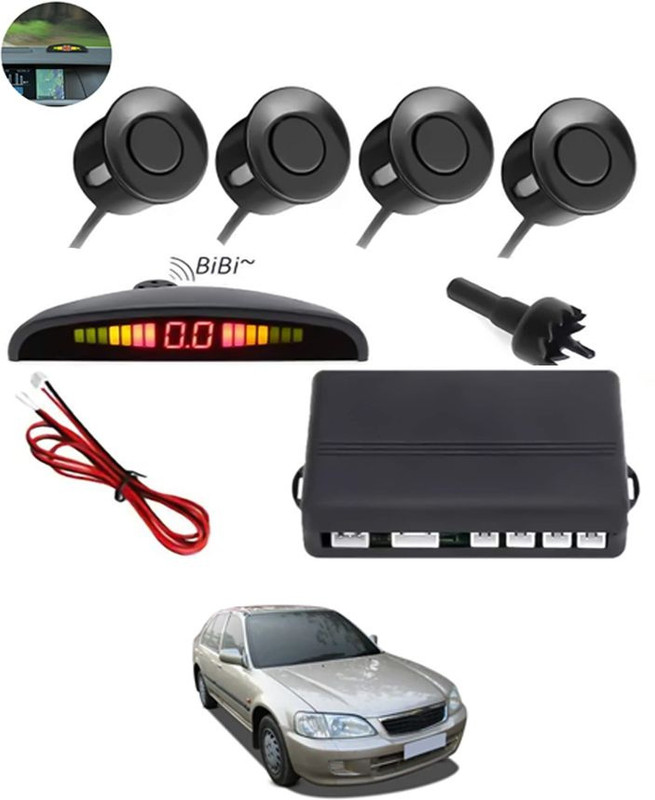 AuTO ADDiCT Universal 4 Black Reverse Parking Sensor-BN503 Universal 4 Black Reverse Parking Sensor-BN503 Parking Sensor(Ultrasonic Systems)