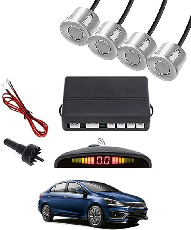 Moto Multi Universal 4 Silver Reverse Parking Sensor-A711 NEW Universal 4 Silver Reverse Parking Sensor-AF25A337 Parking Sensor(Ultrasonic Systems)