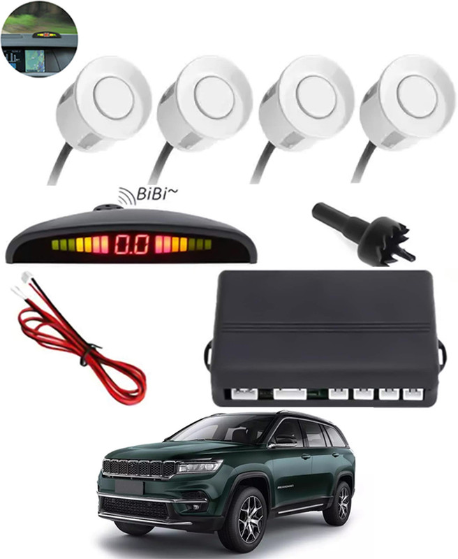 monolive Universal Car Reverse Parking Black Sensor With Led Display ,Buzzer 185 4Parking Sensor Increased Safety For Passengers Black Universal For car 185 Parking Sensor(Ultrasonic Systems)