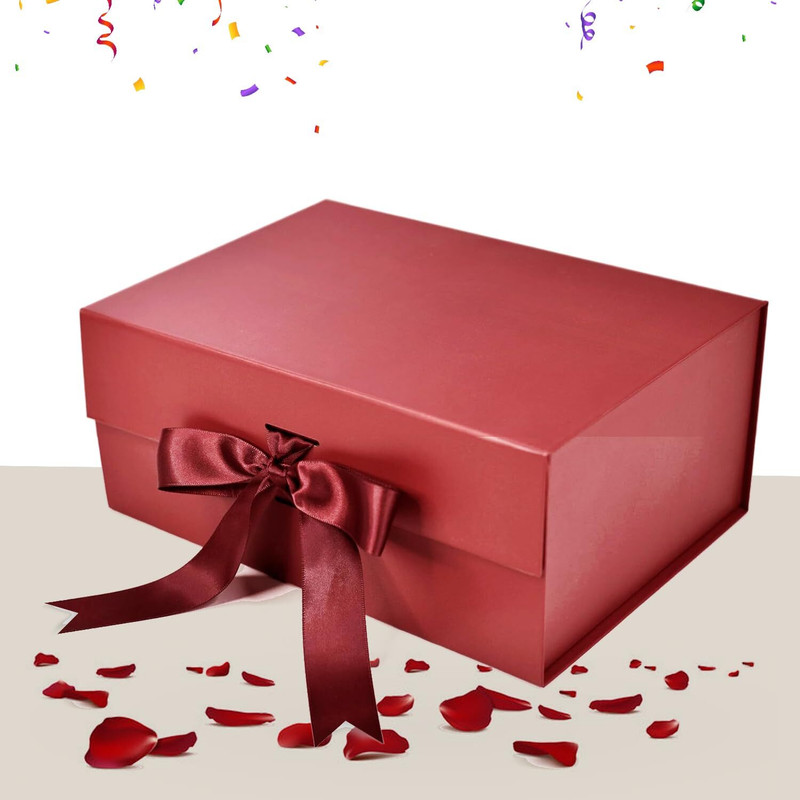 Aakriti Solid Party Box(Maroon, Pack of 1)