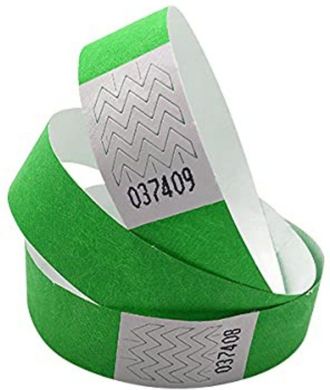 Signex Print Media 250 Paper Wristbands Arm Bands for Events Neon Wrist Bands, Party Glow Ornament(Pack of 250)