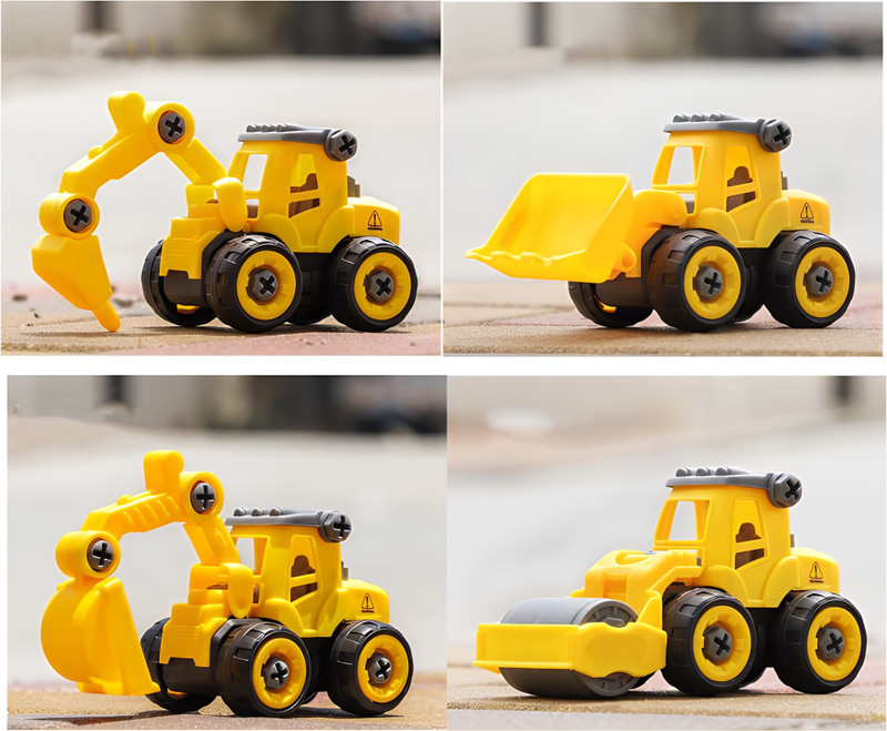 Durevo 4 PCS CONSTRUCTION VEHICLE SET(Yellow)