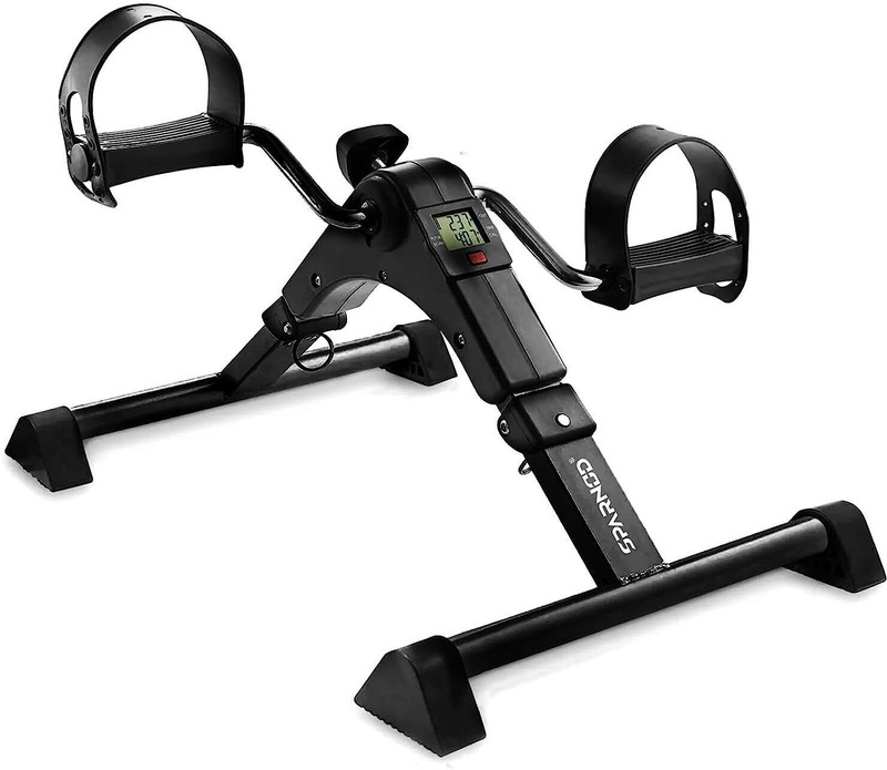 Sparnod Fitness SMB-100_B Pedal Suitable for Exercise of Legs, Arms & Physiotherapy at Home Mini Pedal Exerciser Cycle