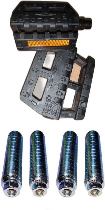 PESKY BICYCLE Pedal for Ranger cycle + Foot Rest combo Pedal(Black)