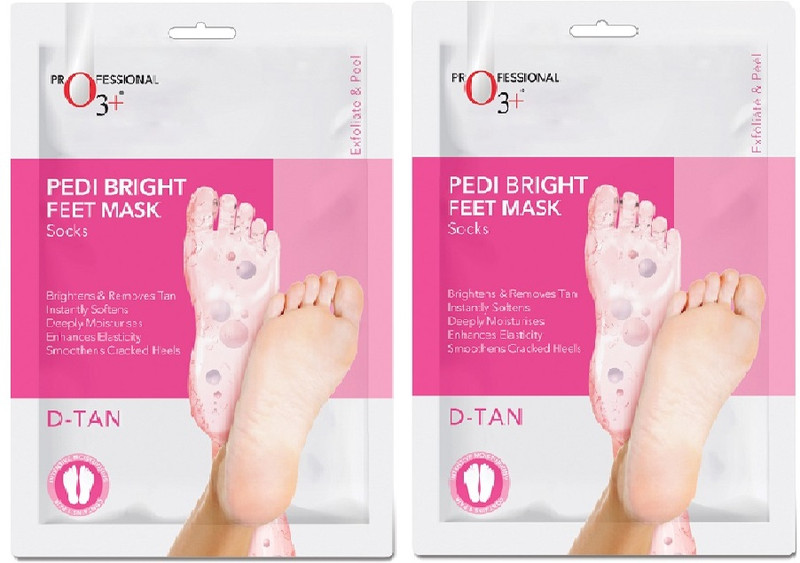 O3+ Pedi Bright Foot Socks Cream Mask(80 g, Set of 2)