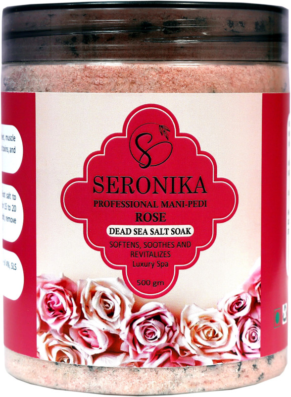 SERONIKA Professional Rose Pedicure & Manicure Dead Sea Salt Soak(500 g, Set of 1)