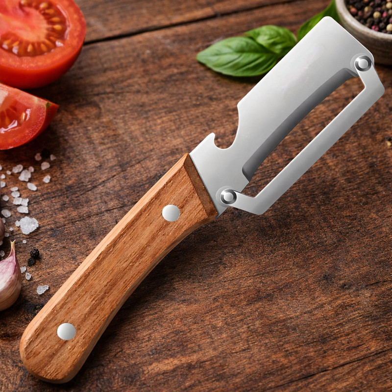 Tortoise zone 3 in1 Peeling Knife Bottle Opener Straight Peeler(Multicolor)