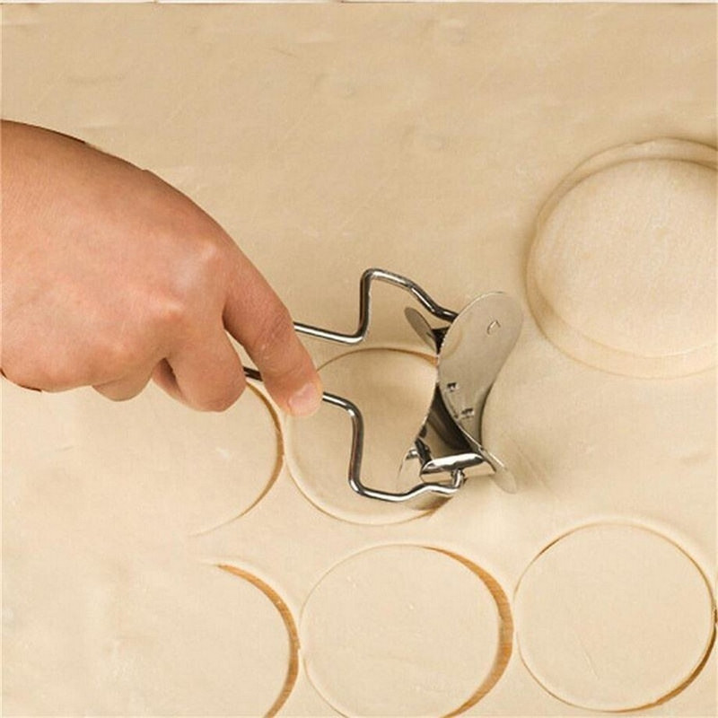 Masox Store Stainless Steel Puri Cutter Machine with Handle for Home Kitchen Baking Tools K2 NA Peeler(Silver)