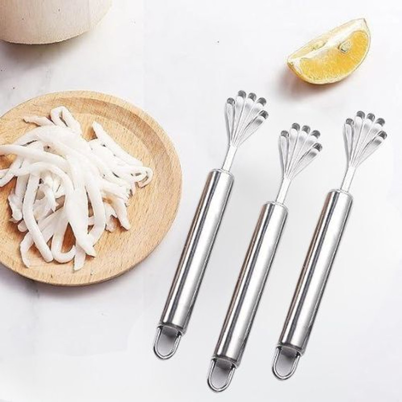 Baskety Steel Rust Remover Tool Cleaning & Deburring Scraper for Industrial & Home Use Straight Peeler(Silver Pack of 3)