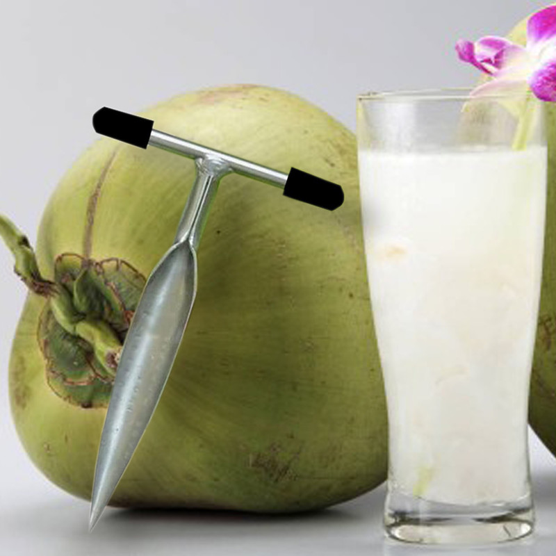 VeleSolv Useful Stainless Steel Coconut Opener Pack of 1 Straight Peeler(Multicolor)