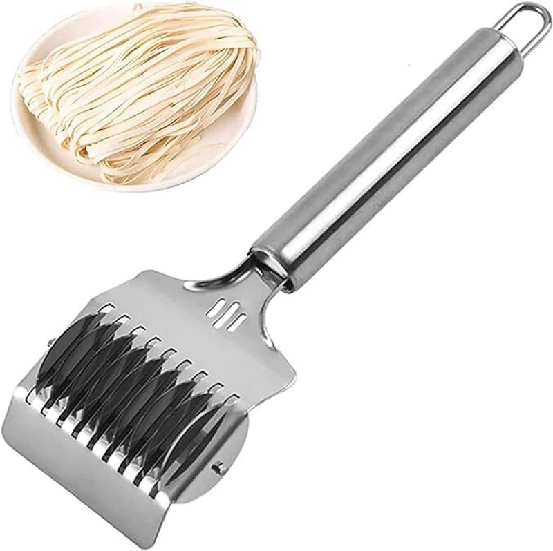 KASHIBA SALE Stainless Steel Pasta Noodle Cutter,High Grade Stainless Steel Pasta (PACK OF 1) Straight Peeler(Steel)