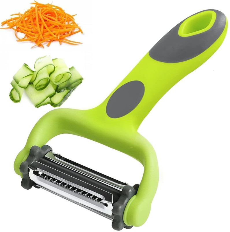 Oleander 3 in 1 Rotary Multi-Functional Peeler, Suitable for Vegetable and Fruit Straight Peeler(Multicolor)