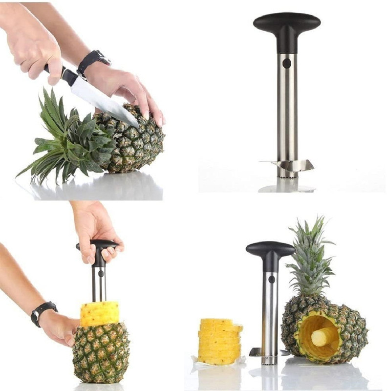 NITYA SALES Stainless Steel Pineapple Cutter | Peeler Fruit | Peeler Slicer |Cutter Machine Straight Peeler(Steel)