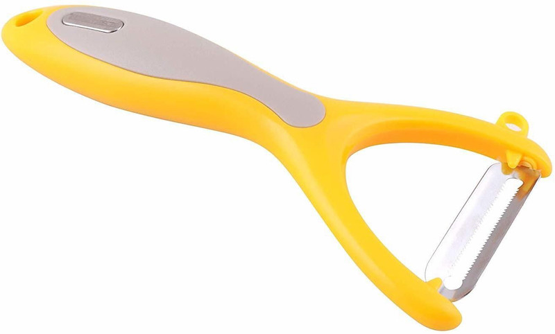 CLASSY TOUCH Vegetable Peeler Stainless Steel Blade for Potato, Carrot, Apple, Citrus Y Shaped Peeler(Yellow)