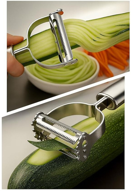 Vritti Stainless Steel Vegetable Peeler Fruit Cutter Sharp Blade Kitchen Tool Y Shaped Peeler(Silver)