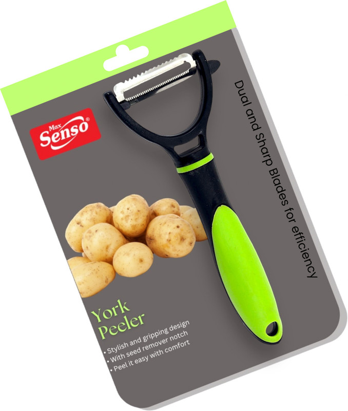 Max Senso York Durable Fruits And Vegetable Peeler , Potato Peeler Vegetable Peeler Cutter Y Shaped Peeler(Green)