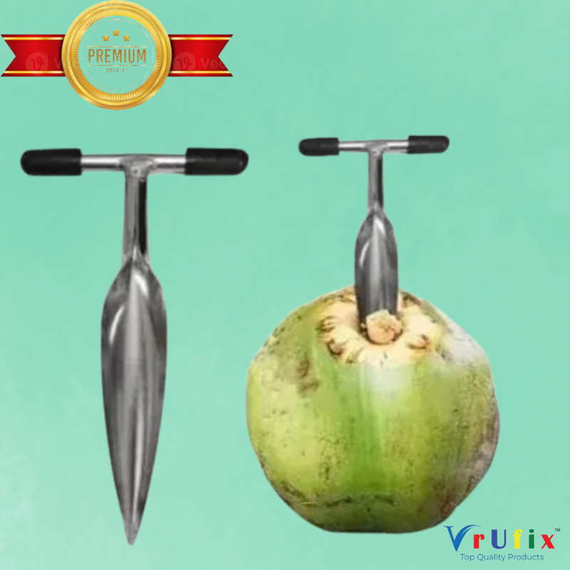 uprime Stainless Steel Tender Coconut Opener Machine Straight Peeler(Multicolor)