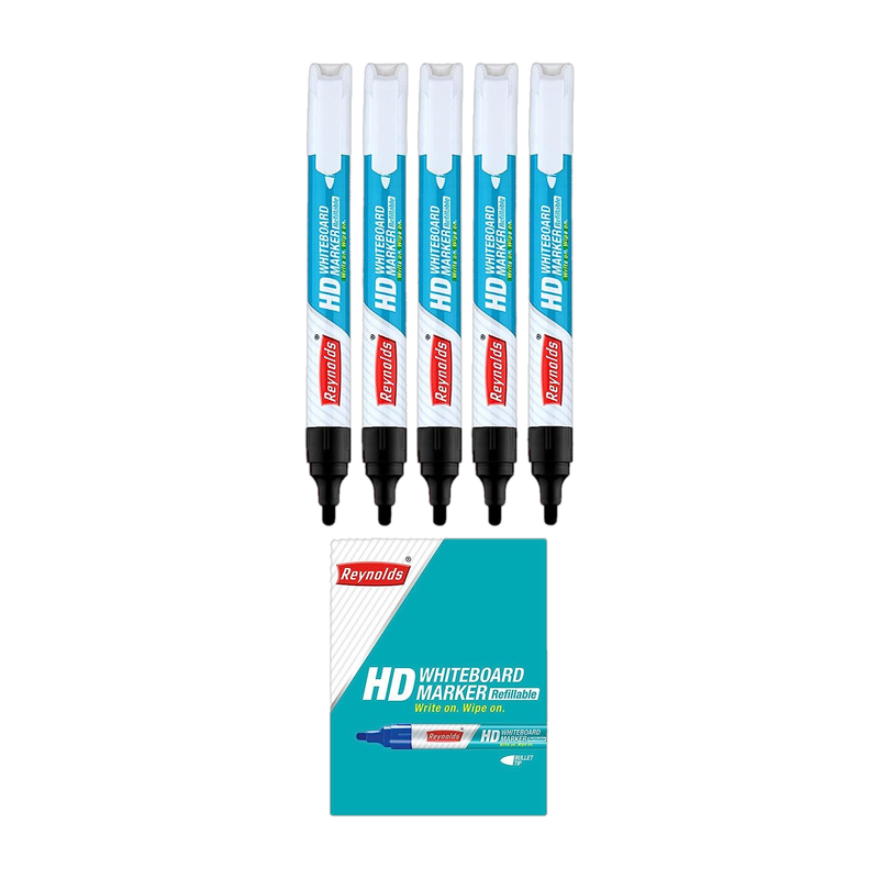 Reynolds HD WM Marker Ink(Pack of 5, Ink Color - Black)
