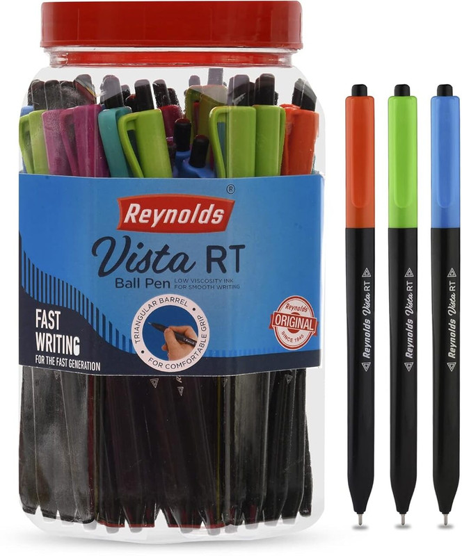 Reynolds Vista Ball Pen(Pack of 50, Ink Color - Blue)