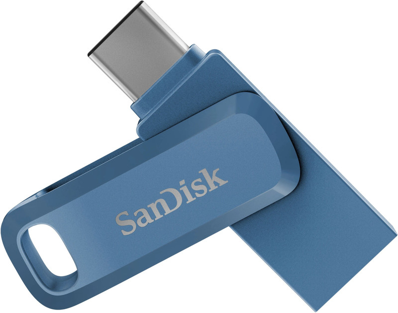 SanDisk Dual Drive Go 512 GB OTG Drive Compatible with Desktop Computer, Mobile, Laptop USB 3.0 Plastic Case(Blue, Type A to Type C)