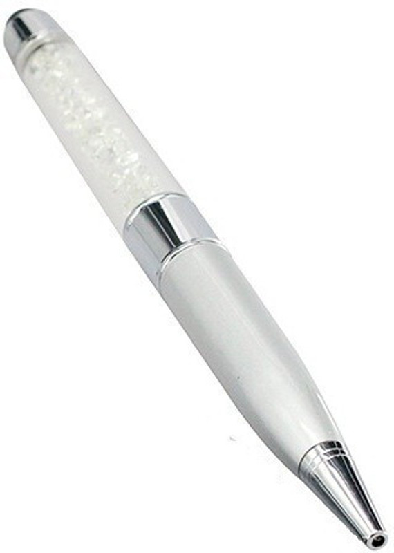 Nexshop High Quality Designer USB 2.0 Flash Drive With Writing Ball Point Pen 4 GB Pen Drive Compatible with Gaming Console, Desktop Computer, Tablet, Audio Player, Television, Laptop USB 2.0 Metal Case(White)