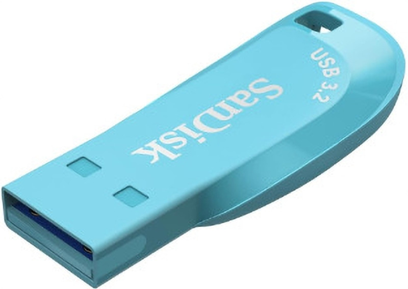 SanDisk Ultra Shift USB 3.2 64 GB Pen Drive Compatible with Desktop Computer, Laptop, Television USB 3.0 Plastic Case(Blue)
