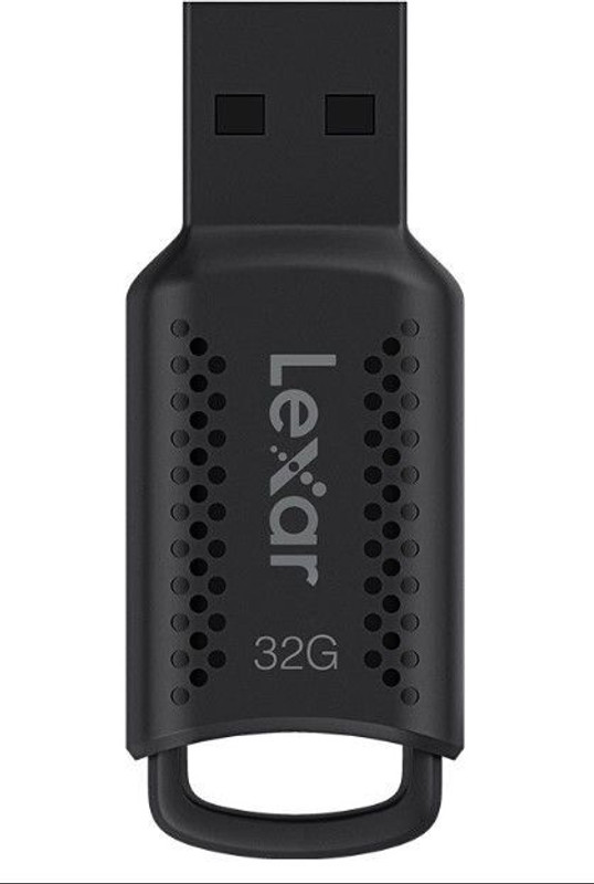 Lexar JumpDrive V400 32GB USB 3.2 Gen 1 Flash Drive (Up to 100MB/s) 32 GB Pen Drive Compatible with Desktop Computer, Mobile USB 3.2 Plastic Case(Black)