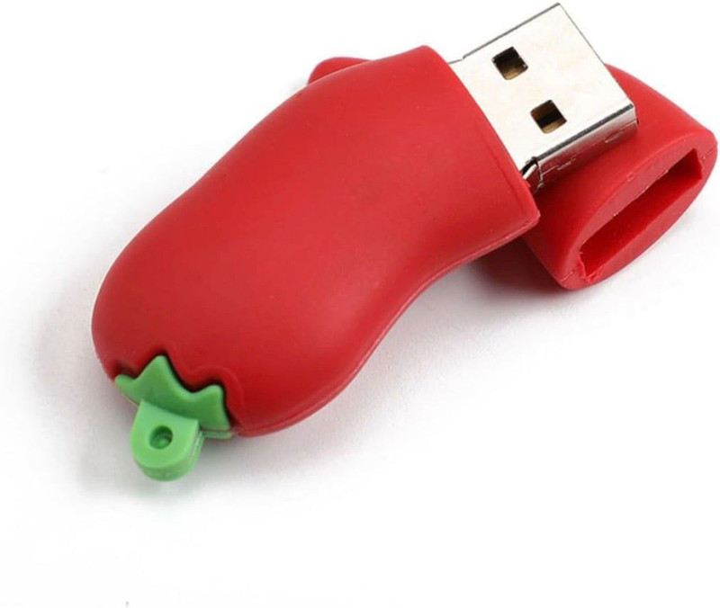 sippytales Chilli Pen Drive for Gifting 32 GB Pen Drive Compatible with Laptop, Gaming Console, Audio Player, Television, Netbook, Tablet, Mobile, Desktop Computer USB 2.0 Rubber Case(Red)