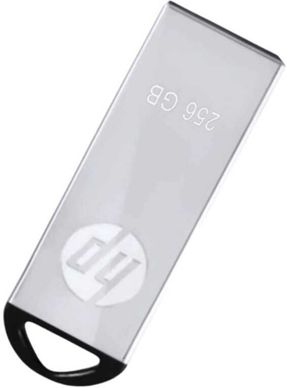 HP V229 256 GB Pen Drive Compatible with Laptop, Gaming Console, Audio Player, Television, Mobile USB 2.0 Metal Case(Black, Silver)