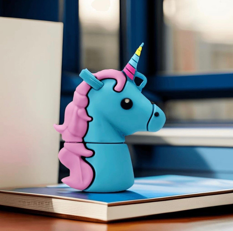 sippytales UNICORNN USB 8 GB Pen Drive Compatible with Audio Player, Laptop, Television USB 2.0 Rubber Case(Multicolor)