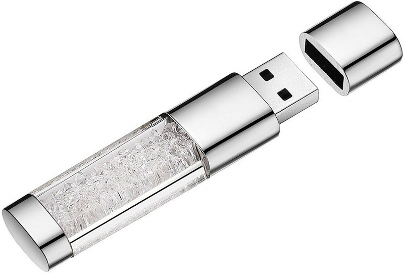 Umpire technologies Generic 16GB USB 2.0 Latest Designer Diamond Crystal Waterproof Stick Flash Drive 16 GB Pen Drive Compatible with Laptop, Audio Player, Gaming Console, Desktop Computer, Television USB 2.0 Metal Case(Blue)