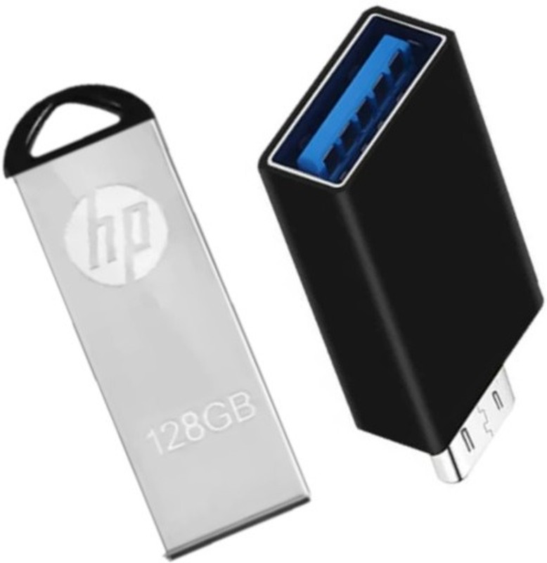 HP V220 WITH C OTG 256 GB Pen Drive Compatible with Audio Player, Desktop Computer, Laptop, Television, Mobile, Netbook USB 2.0, USB 3.0 Metal Case(Multicolor)
