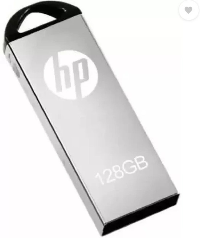 HP V220 Srk 128 GB Pen Drive Compatible with Laptop USB 2.0 Metal Case(Silver)