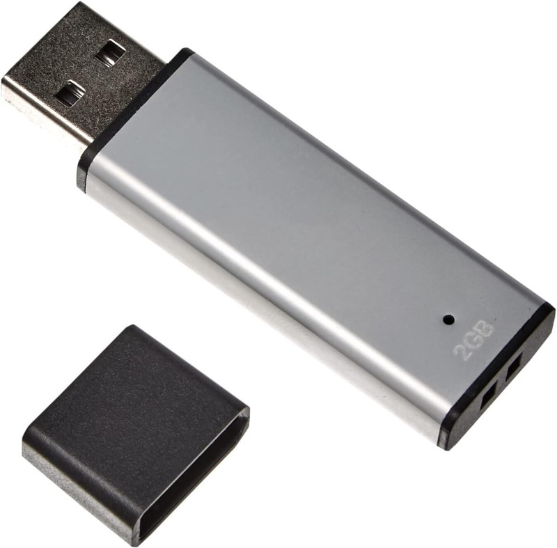 NILOX OEM NEW Pendrive 2GB USB flash drive USB Type-A 2.0 Grey 2 GB Pen Drive Compatible with Mobile, Desktop Computer, Gaming Console, Laptop USB 2.0 Metal Case(Grey)