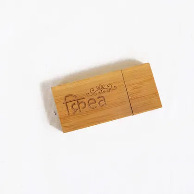 KREA Handcrafted Wooden Rectangular Pendrive 32 GB Pen Drive Compatible with Audio Player, Laptop, Tablet Lightning Wood Case(Brown)