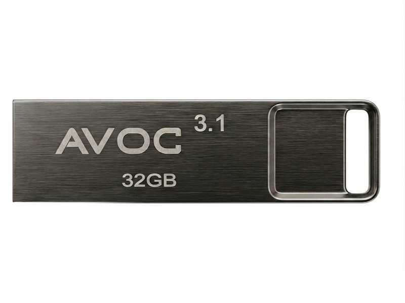 AVOC FLASH HIGH Speed Metal USB Flash Drive F02 128 GB Pen Drive Compatible with Laptop, Desktop Computer, Audio Player USB 3.0 Metal Case(Black)