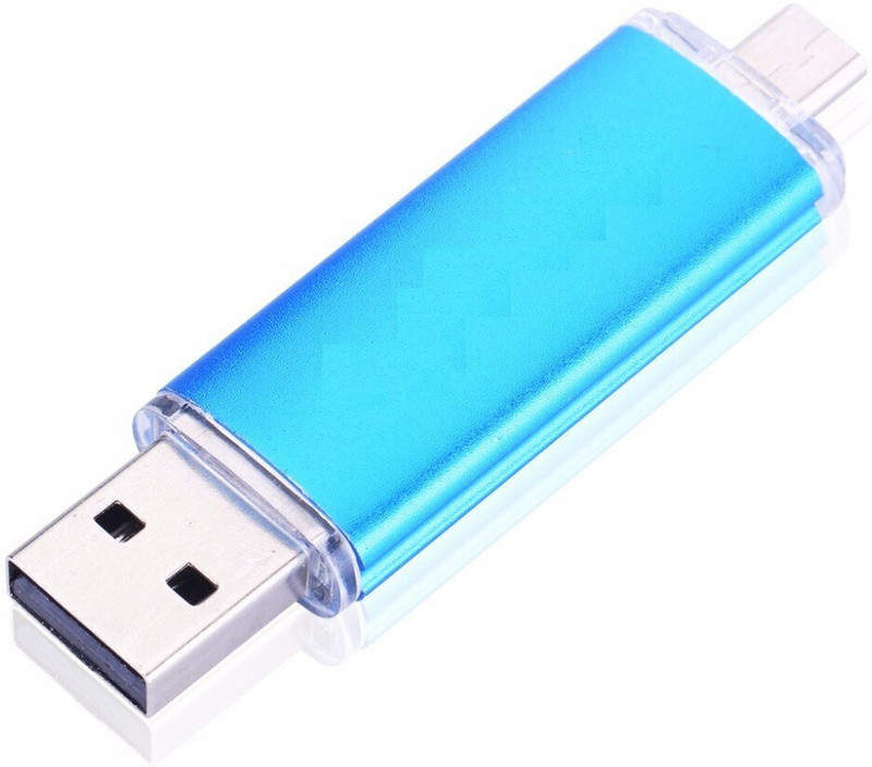 Eshop Swivel Otg High Speed Usb 2.0 Android Smartphone Usb Flash Drive 4 GB OTG Drive Compatible with Gaming Console, Desktop Computer, Tablet, Mobile, Television, Audio Player, Laptop USB 2.0 Plastic, Metal Case(Blue, Type A to Micro USB)