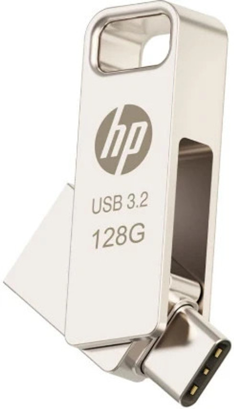 HP 886C 64GB OTG TYPE C USB 3.2 64 GB Pen Drive Compatible with Laptop USB 3.2 Metal Case(Grey)