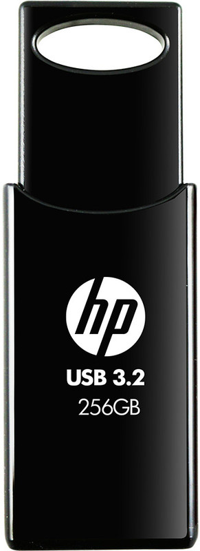 HP 712w 256GB USB 3.2 Flash Drive Black 256 GB Pen Drive Compatible with Laptop USB 3.2 Plastic Case(Black)