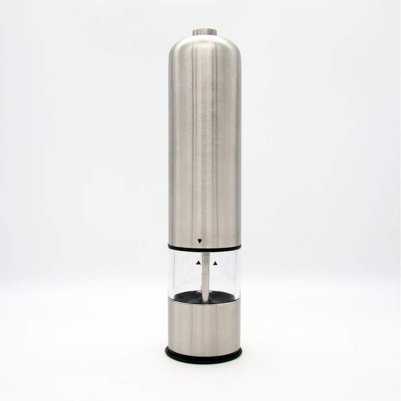 Holy Delight Salt and Pepper Grinder Set - Battery Operated Stainless Steel Mill Stainless Steel Electric Mill(Silver, Pack of 1)
