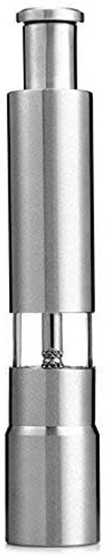 Aum Enterprises AUM Grinding Salt and Black Pepper Stainless Steel Mini Paper Mills Stainless Steel Traditional Pepper Mill(Silver, Pack of 1)