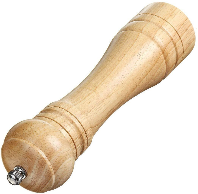 nishtha enterprise Wooden Traditional Pepper Mill(Yellow, Pack of 1)