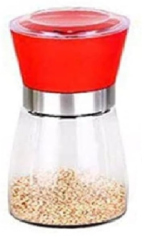 Dherik Tradworld Salt and Pepper Mill Grinder Plastic Traditional Pepper Mill(Multicolor, Pack of 2)