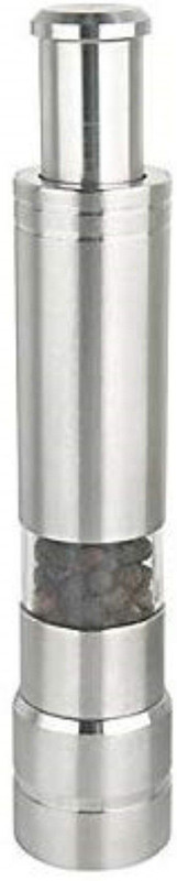 PAVITRA ENTERPRISE Holy Delight kitchen Mini Pepper Grinder Crusher Mill Salt and Black Pepper Stainless Steel Traditional Pepper Mill(Silver, Pack of 1)